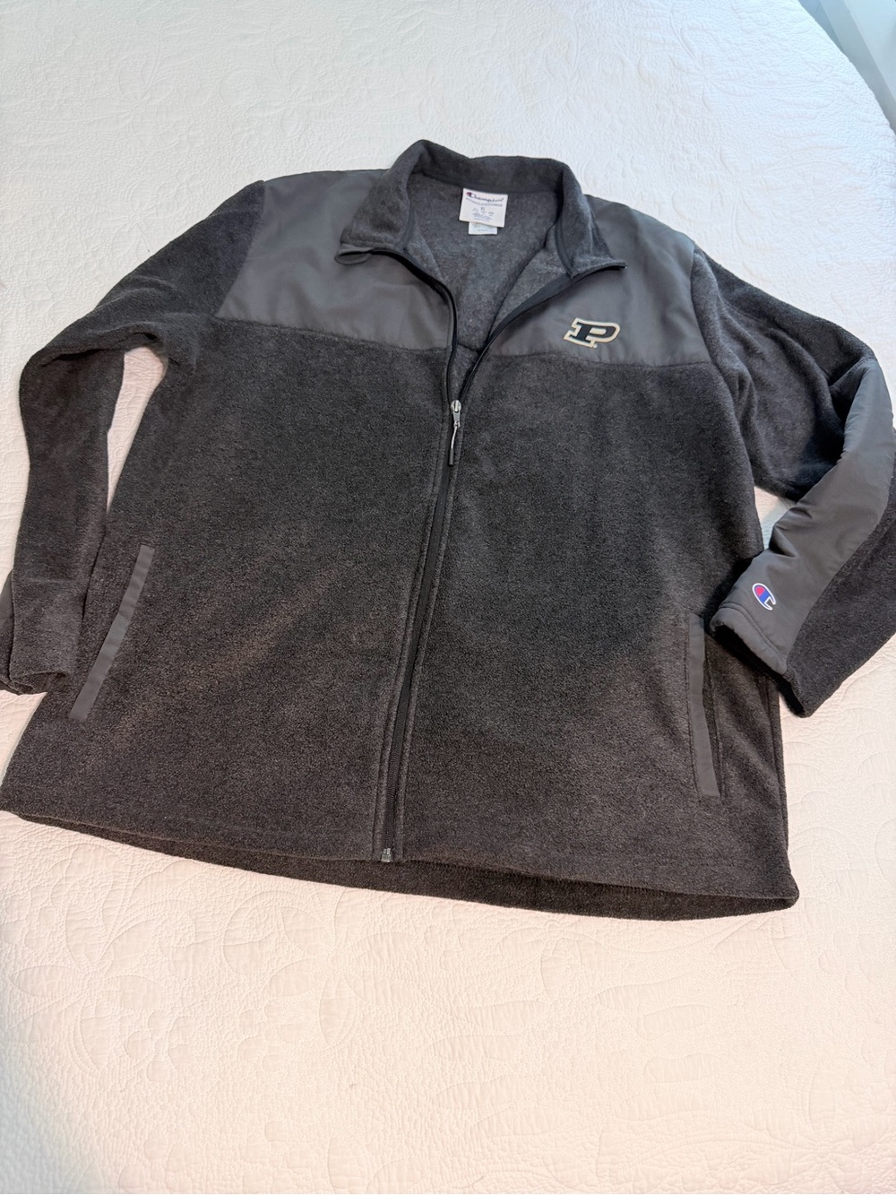 Purdue Boilermakers Champion fleece sweatshirt jacket Men's size XL